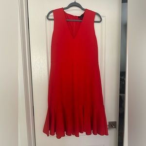 J. Crew sleeveless red dress